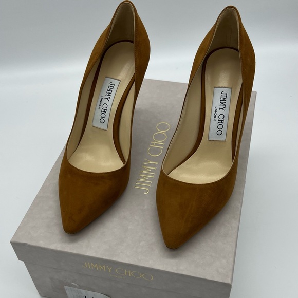 ❌SOLD❌Authentic Brand new Jimmy Choo suede leather Romy 85mm - Picture 2 of 15